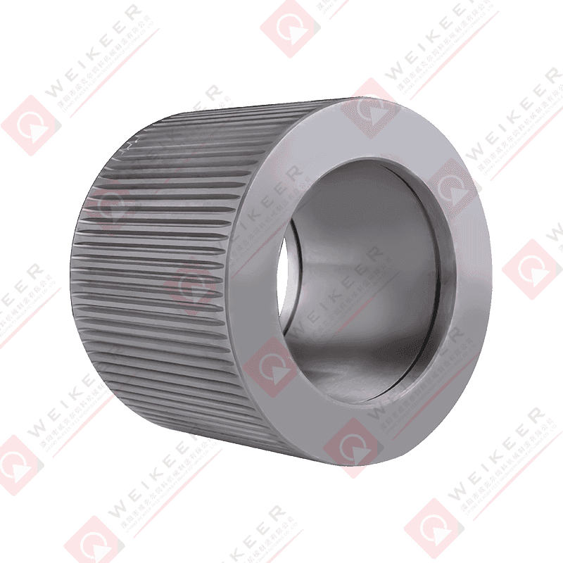 Hullámos, zártvégű csapágyazású acélpellet henger Hullámos, zártvégű csapágyazású acélpellet henger