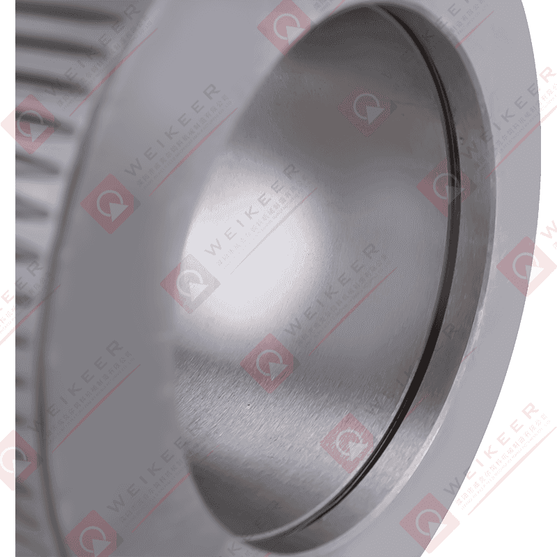 Hullámos, zártvégű csapágyazású acélpellet henger Hullámos, zártvégű csapágyazású acélpellet henger