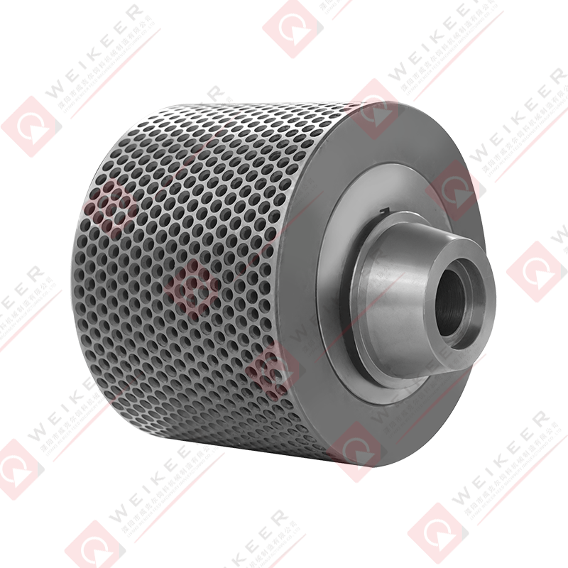 Gödrös csapágyas acél pellet henger